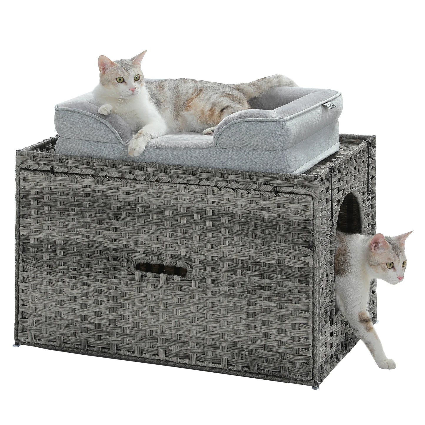 Rattan Hidden Litter Box House